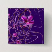 花ボタン 缶バッジ (正面)