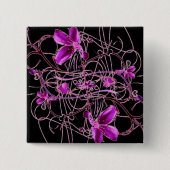 花ボタン 缶バッジ (正面)