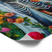 花ポスター付きカラフルサンタミュエルテ ポスター (角)