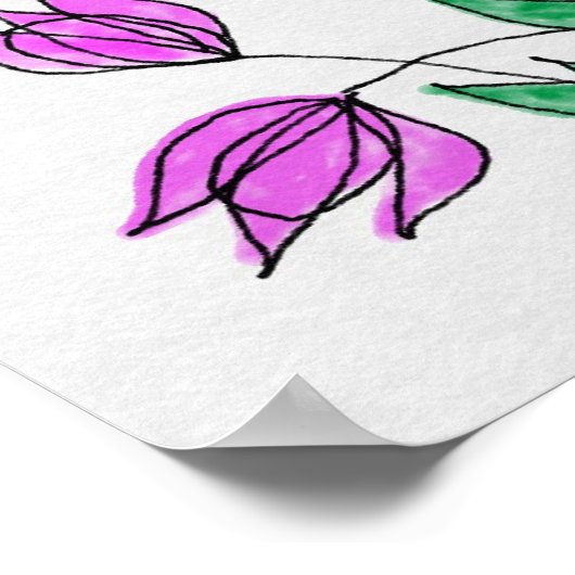 花ポスター ポスター (角)