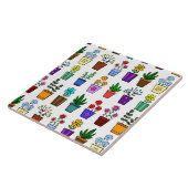 花ポット陶磁器タイル タイル (側面)