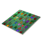 花ポット陶磁器タイル タイル (側面)