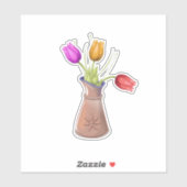 花ポット シール (シート)