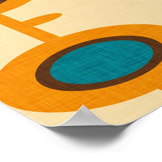 花ポッドイエロー ポスター (角)