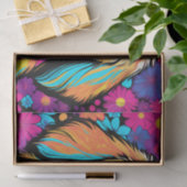 花ポップ・アートの付きラブラドール犬 薄葉紙 (ギフト)