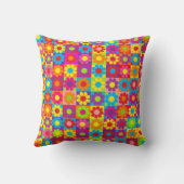 花ポップ・アートの力 クッション (裏面)