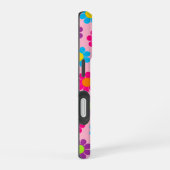 花ポップ・アートの力 iPhone 16ケース (右側面)