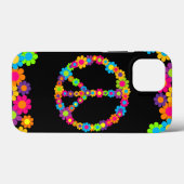 花ポップ・アートの大国の平和 Case-Mate iPhoneケース (裏面 (横))
