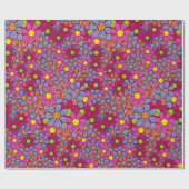花ポップ・アートの!第3回ギフトラッピング紙 ラッピングペーパー (フラット)