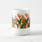 花マグカップ赤緑 コーヒーマグカップ (中央)