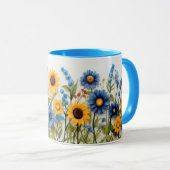 花マグカップ、コフィーマグカップ、ミルクマグカップ、ティーマグカップ マグカップ (正面右)