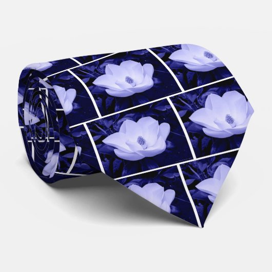 花マグノリア花 ネクタイ (ロール)