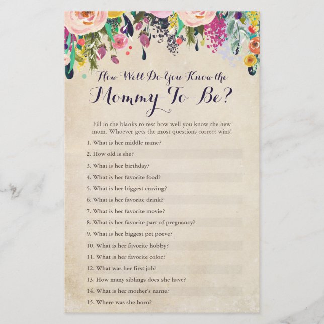 花ママのクイズをどれだけ知っているか (正面)