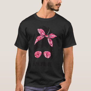 花ママの人生メッシーバンヘアサングラスピンクモト Tシャツ