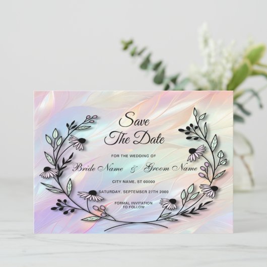 花ミニマルの日付を保存 セーブザデート (スタンド正面)