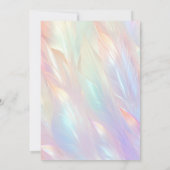 花ミニマル婚約招待状 招待状 (裏面)