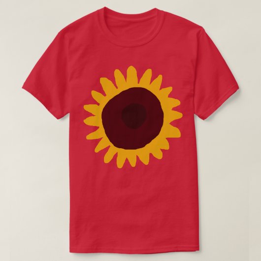 花ミニマル抽象芸術 Tシャツ (デザイン正面)