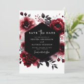 花ミニマル紅赤結婚色 セーブザデート (スタンド正面)