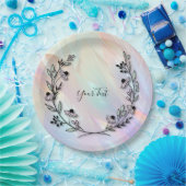 花ミニマル紙プレート ペーパープレート (パーティー)