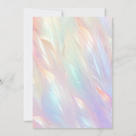 花ミニマル結婚式招待状 招待状 (裏面)