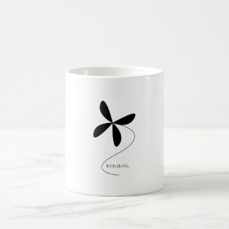 花ミニマル コーヒーマグカップ