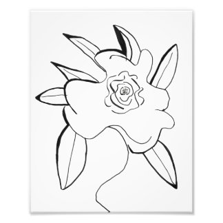 花ミニマル フォトプリント
