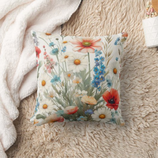 花メドレー🌷 クッション (ブランケット)