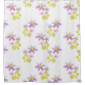 花モザイク2 シャワーカーテン (正面)