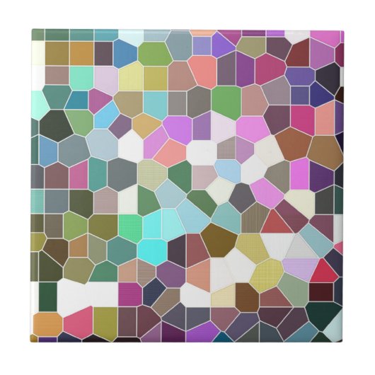 花モザイク タイル (正面)