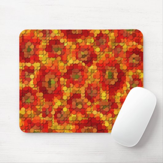 花モザイク マウスパッド (マウス)