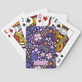 花モダンな野生の花の乙女エレガントでおしゃれ トランプ
