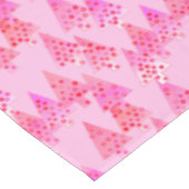 花モダンのクリスマスツリーパステルピンク テーブルクロス (アングル)