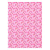 花モダンのクリスマスツリーパステルピンク テーブルクロス (正面)