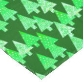 花モダンのクリスマスツリー松の緑 テーブルクロス (アングル)