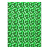 花モダンのクリスマスツリー松の緑 テーブルクロス (正面)