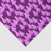 花モダンのクリスマスツリー – アメジスト紫 薄葉紙 (詳細)