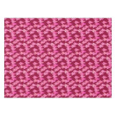 花モダンのクリスマスツリー、バーガンディとピンク テーブルクロス (正面(横))