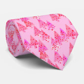 花モダンのクリスマスツリー – パステルピンク ネクタイ (ロール)