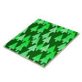 花モダンのクリスマスツリー – 松の緑 タイル (側面)