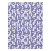 花モダンの輪に白い花 テーブルクロス (正面)