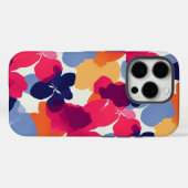 花モダンはっきりした柄 Case-Mate iPhoneケース (裏面 (横))