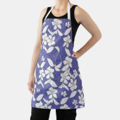 花モダンを手で引いた白い花 エプロン (インサイチュ)