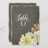 花モダンコンテンポラリー咲き秋の結婚式 (正面/裏面)