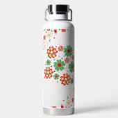 花モダンコンテンポラリー柄 ウォーターボトル (背面)