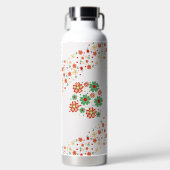 花モダンコンテンポラリー柄 ウォーターボトル (正面)
