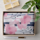 花モダンストライプの柄 薄葉紙 (ギフト)