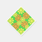 花モダンデザイン スタンダードカクテルナプキン (角)