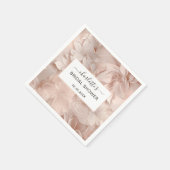 花モダンブライダルシャワー スタンダードカクテルナプキン (角)