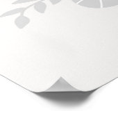 花モダン付きスカンジクかわいいコアラ子供部屋 ポスター (角)