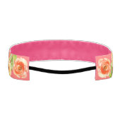 花モダン付きフェミニンScript Monogram アスレチックヘッドバンド (裏面)